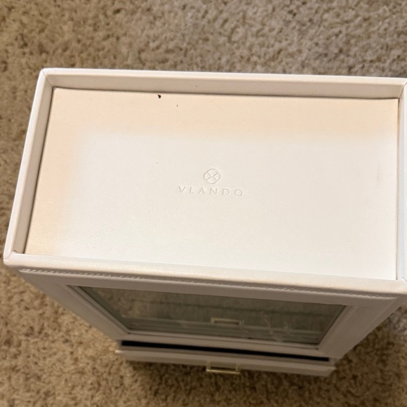 White Jewelry Organizer with Drawer - Picture 6 of 14